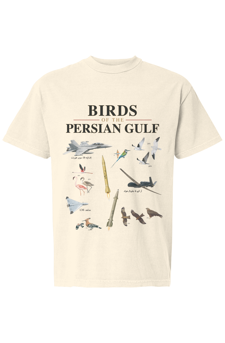 Birds of middle east Heavyweight Dyed Tee 18July